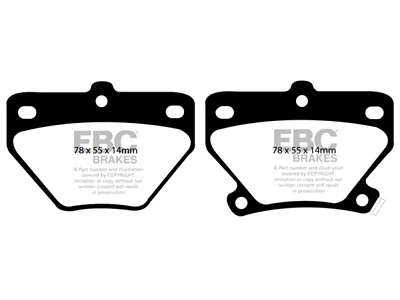 EBC Brakes Ultimax2 Brake Pad Sets Rears Only - UD823