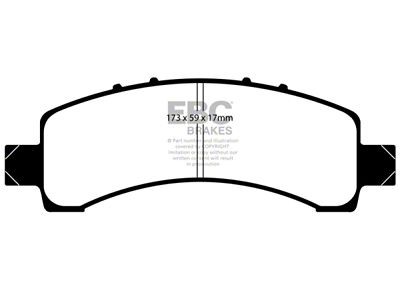 EBC Brakes Extra Duty Brake Pad Sets Rears Only - ED91667
