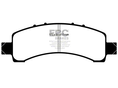 EBC Brakes Greenstuff Brake Pad Sets Rears Only - DP61667