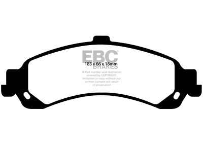 EBC Brakes Extra Duty Brake Pad Sets Rears Only - ED91635