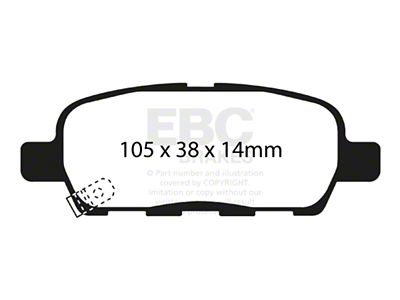 EBC Brakes Bluestuff Brake Pad Sets Rears Only - DP51666NDX