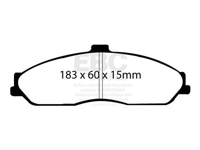 EBC Brakes Bluestuff Brake Pad Sets Fronts Only - DP51162NDX