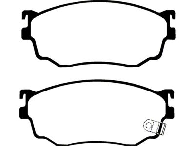 EBC Brakes 03-04 Mazda Protege 2.0 Turbo Mazdaspeed Redstuff Front Brake Pads