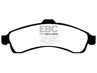 EBC Brakes Redstuff Brake Pad Sets Fronts Only - DP31618C