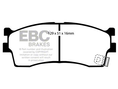 EBC Brakes Ultimax2 Brake Pad Sets Fronts Only - UD889
