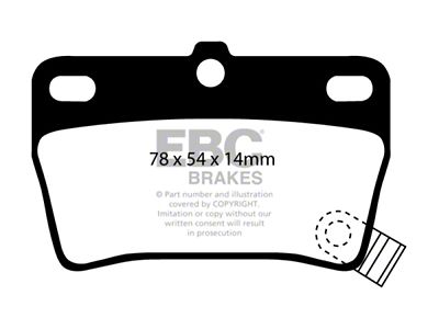 EBC Brakes Greenstuff Brake Pad Sets Rears Only - DP61403