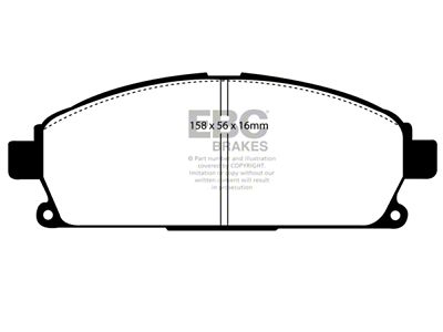 EBC Brakes Yellowstuff Brake Pad Sets Fronts Only - DP41247R