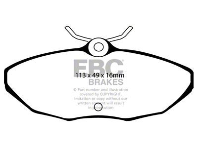EBC Brakes Yellowstuff Brake Pad Sets Rears Only - DP41221/2R