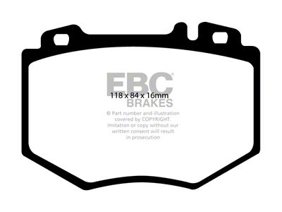 EBC Brakes Redstuff Brake Pad Sets Fronts Only - DP31487C