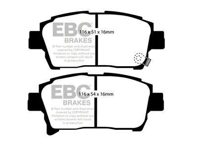 EBC Brakes Redstuff Brake Pad Sets Fronts Only - DP31459C