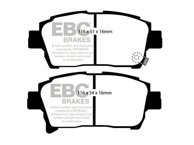 EBC Brakes Ultimax2 Brake Pad Sets Fronts Only - UD990