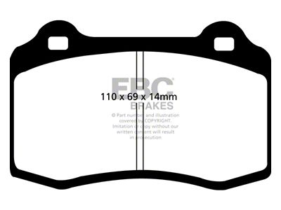 EBC Brakes Greenstuff Brake Pad Sets Rears Only - DP21140