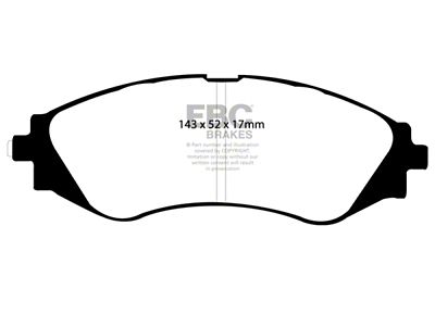 EBC Brakes Ultimax2 Brake Pad Sets Fronts Only - UD797