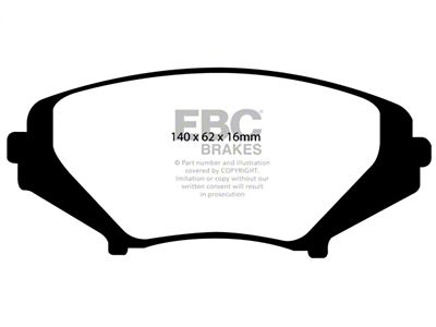 EBC Brakes Bluestuff Brake Pad Sets Fronts Only - DP51665NDX