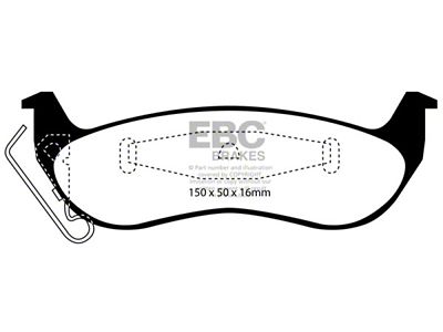 EBC Brakes Greenstuff Brake Pad Sets Rears Only - DP21677