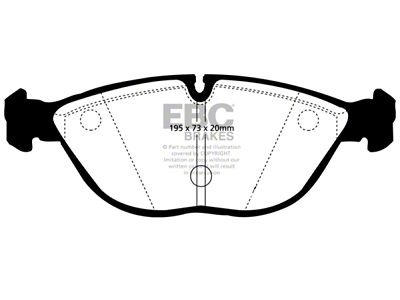 EBC Brakes Redstuff Brake Pad Sets Fronts Only - DP31035C