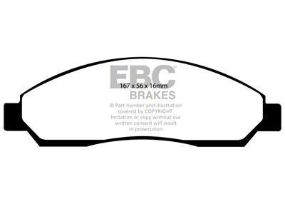 EBC Brakes Ultimax2 Brake Pad Sets Fronts Only - UD1039