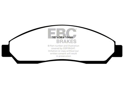 EBC Brakes Yellowstuff Brake Pad Sets Fronts Only - DP41705R