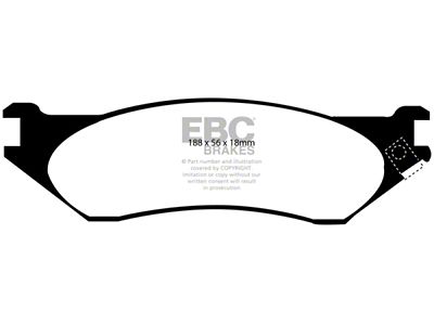 EBC Brakes Extra Duty Brake Pad Sets Fronts Only - ED91638