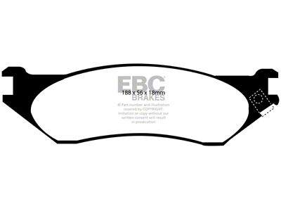 EBC Brakes Yellowstuff Brake Pad Sets Fronts Only - DP41638R