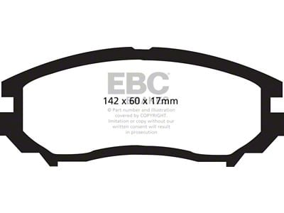 EBC Brakes Greenstuff Brake Pad Sets Fronts Only - DP21755