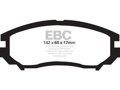EBC Brakes Yellowstuff Brake Pad Sets Fronts Only - DP41755R