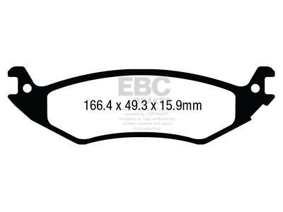 EBC Brakes Yellowstuff Brake Pad Sets Rears Only - DP43003R