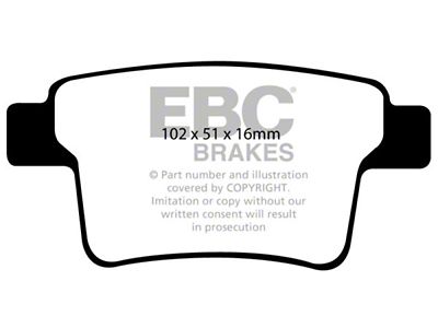 EBC Brakes Yellowstuff Brake Pad Sets Rears Only - DP41731R