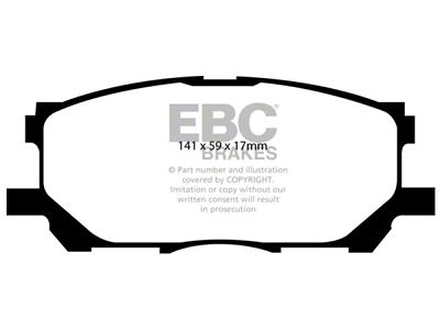 EBC Brakes Yellowstuff Brake Pad Sets Fronts Only - DP41681R