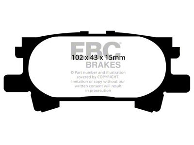 EBC Brakes Yellowstuff Brake Pad Sets Rears Only - DP41682R