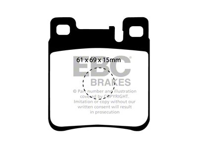 EBC Brakes Redstuff Brake Pad Sets Rears Only - DP3887C