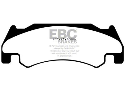 EBC Brakes Greenstuff Brake Pad Sets Fronts Only - DP61739