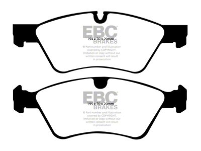 EBC Brakes Greenstuff Brake Pad Sets Fronts Only - DP61592