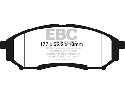 EBC Brakes Ultimax2 Brake Pad Sets Rears Only - UD1068