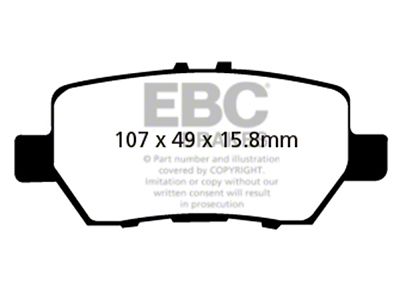 EBC Brakes Greenstuff Brake Pad Sets Rears Only - DP21736
