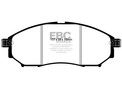 EBC Brakes Bluestuff Brake Pad Sets Fronts Only - DP51671NDX