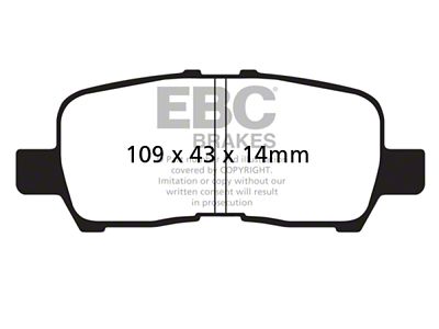 EBC Brakes Yellowstuff Brake Pad Sets Rears Only - DP41684R