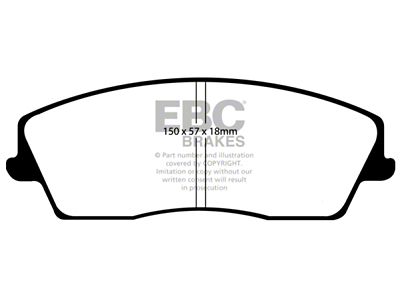 EBC Brakes Greenstuff Brake Pad Sets Fronts Only - DP21723