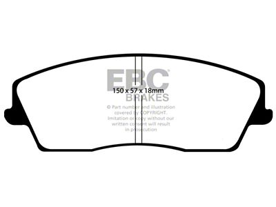 EBC Brakes Redstuff Brake Pad Sets Fronts Only - DP31723C