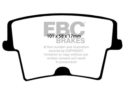 EBC Brakes Ultimax2 Brake Pad Sets Rears Only - UD1057