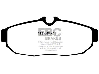 EBC Brakes Yellowstuff Brake Pad Sets Rears Only - DP41741R