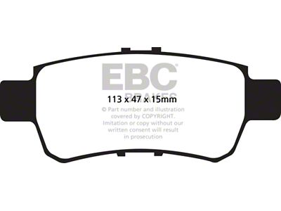 EBC Brakes Yellowstuff Brake Pad Sets Rears Only - DP41744R