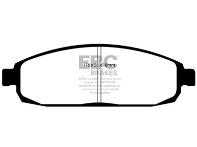 EBC Brakes Extra Duty Brake Pad Sets Fronts Only - ED91732