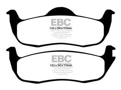 EBC Brakes Greenstuff Brake Pad Sets Rears Only - DP61745