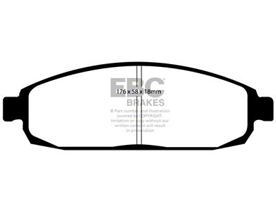 EBC Brakes Ultimax2 Brake Pad Sets Fronts Only - UD1080