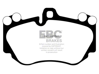 EBC Brakes Yellowstuff Brake Pad Sets Fronts Only - DP41905R