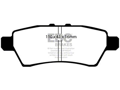 EBC Brakes Ultimax2 Brake Pad Sets Rears Only - UD1101