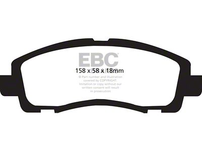EBC Brakes Extra Duty Brake Pad Sets Fronts Only - ED91753