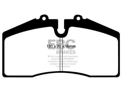 EBC Brakes Redstuff Brake Pad Sets Fronts Only - DP31014C