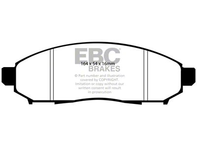 EBC Brakes Greenstuff Brake Pad Sets Fronts Only - DP61747